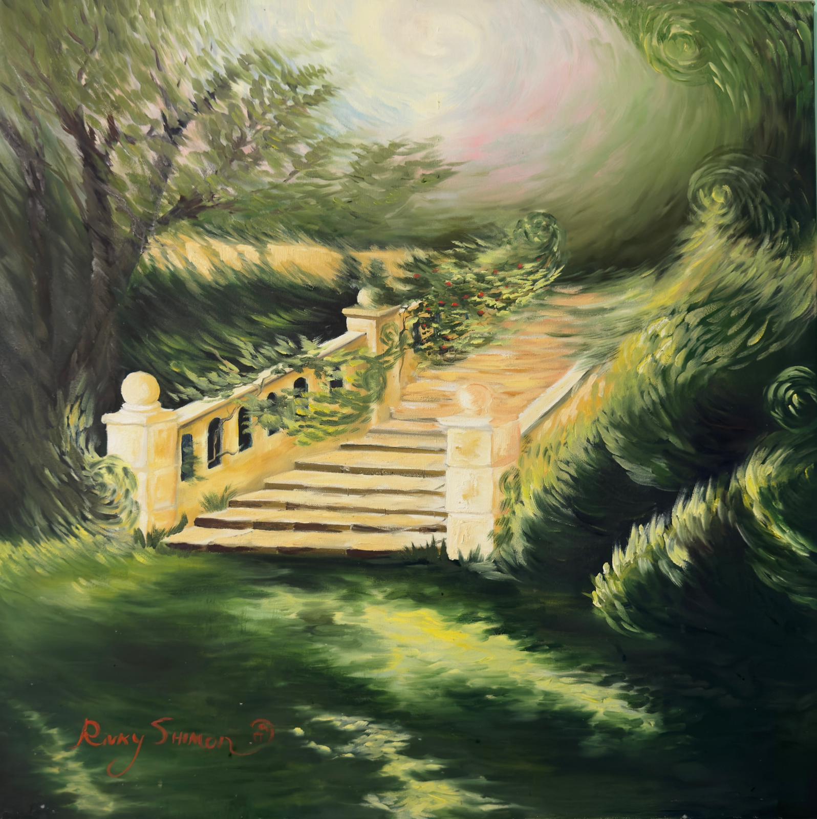 Stairway in the Green Garden