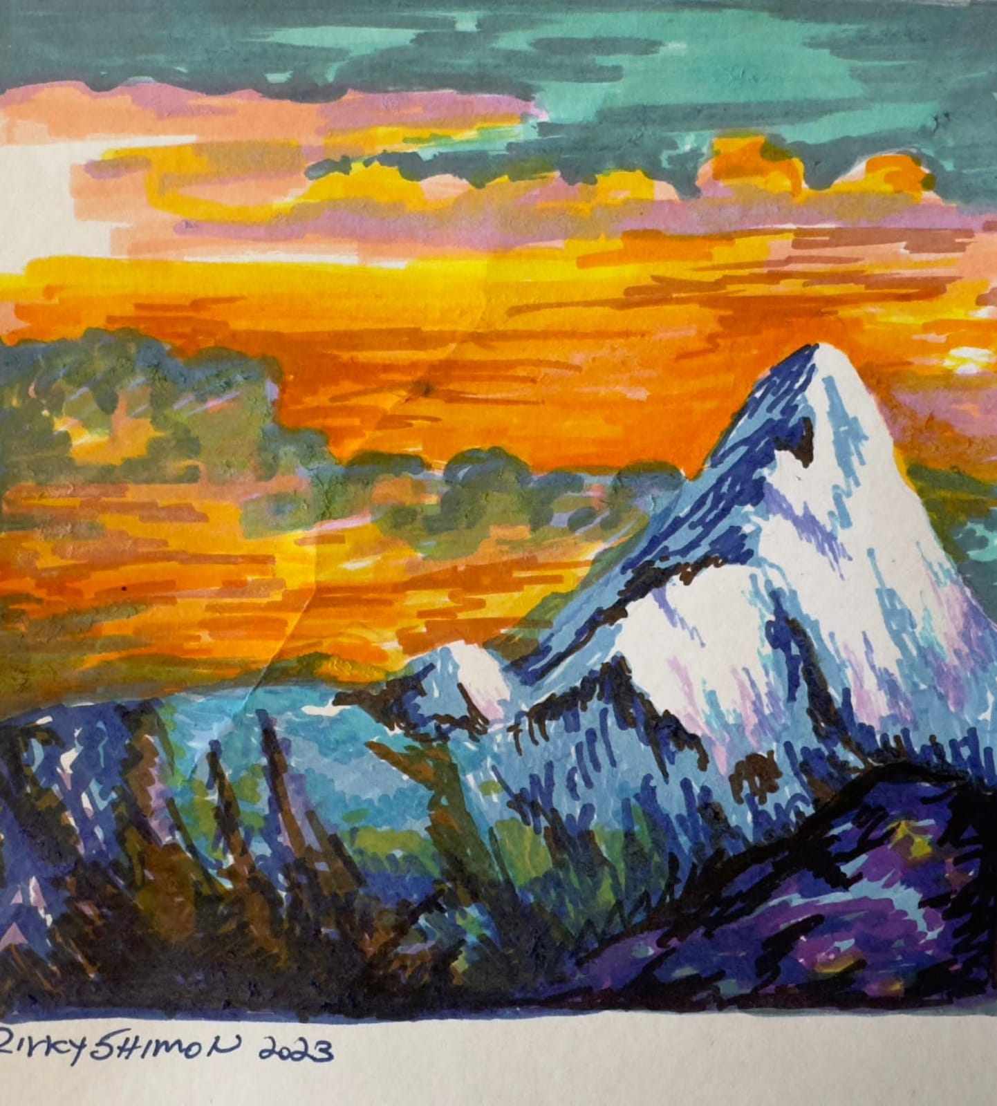 Mountain at Sunset